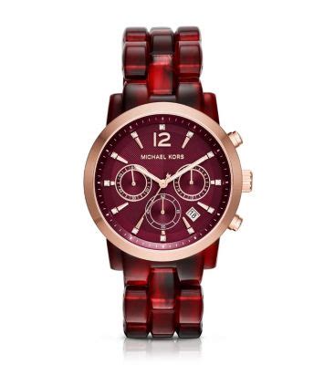 michael kors burgundy watch|michael kors mini wrist watch.